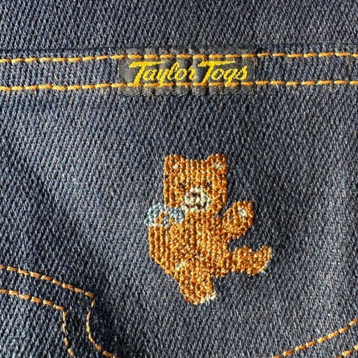 VTG 70’S Taylor Togs CHAPS Action Jeans Womens 36 Expand-A-Waist Bear USA NWT