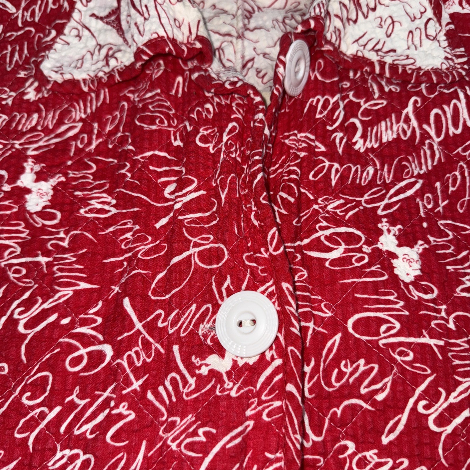 Vintage Red, White Rothley Quilted Jacket 1960’s Or 1970’s???
