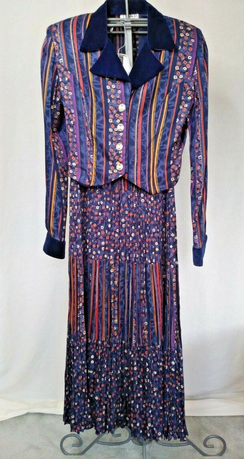 VTG 90’S-80’S Banjo Dallas TX SHIRT SKIRT SET COTTAGECORE PRAIRIE WESTERN Medium