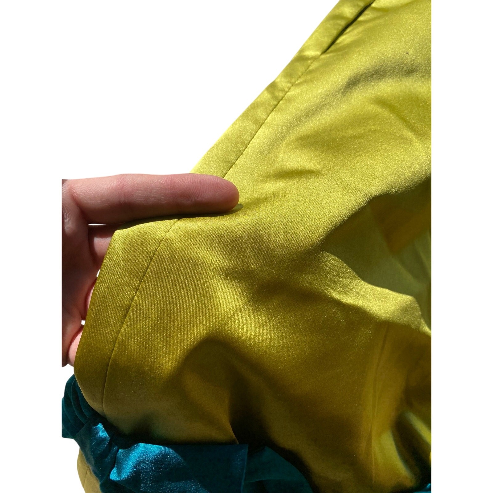 Y2k Chartreuse Green Silk Mini Dress Preppy Phoebe Couture Blue Bow Bratz Doll