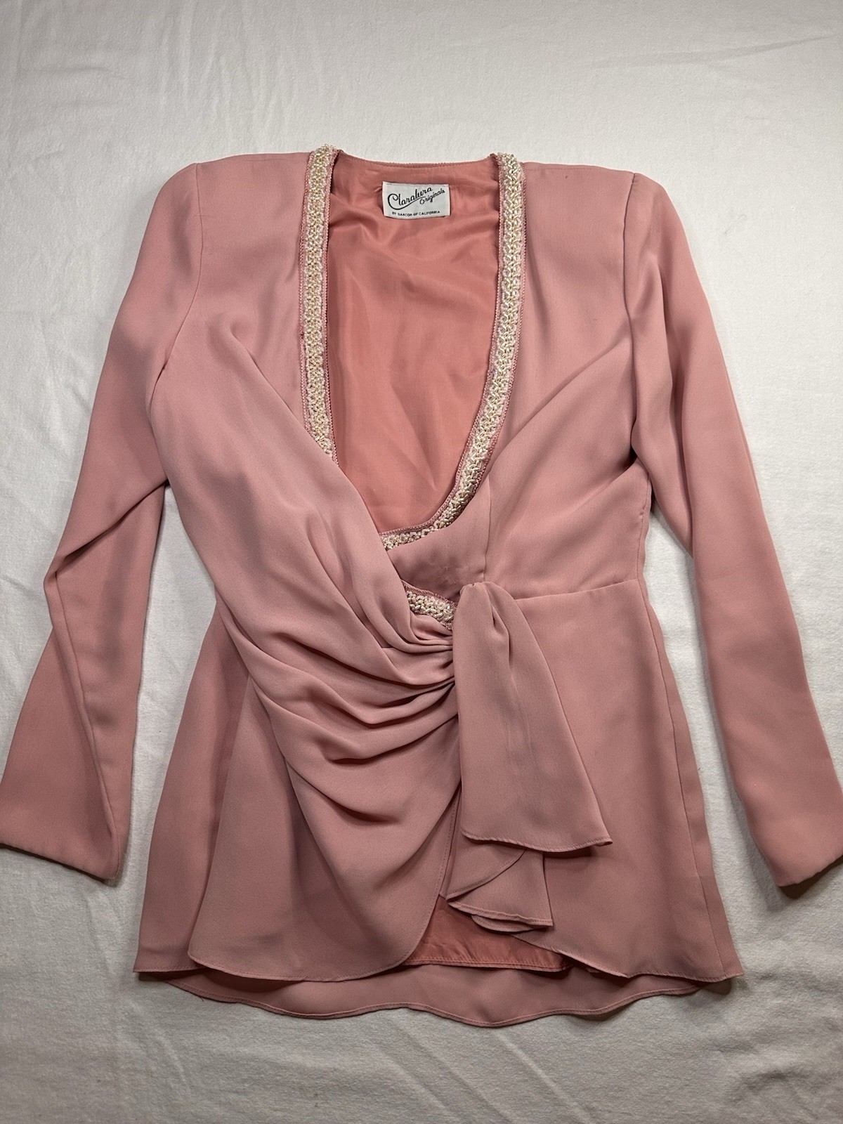 Vintage 1970s Claralura Originals Women’s Blouse Size Small
