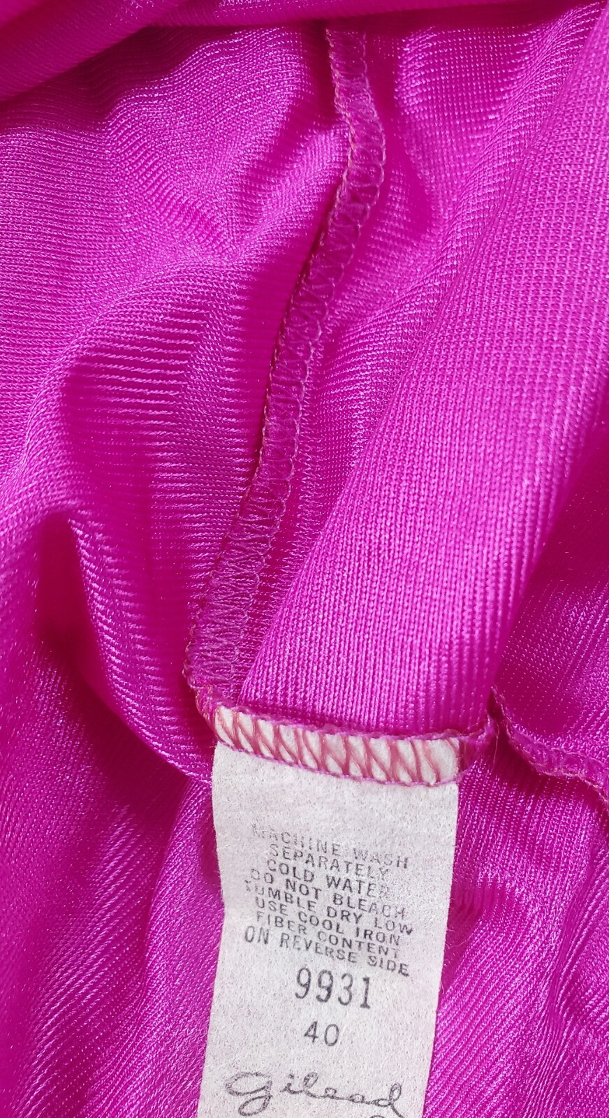 Vintage Gilead Nylon 2 Piece Lounge Pajama Lace Trim Pant Set Size 40