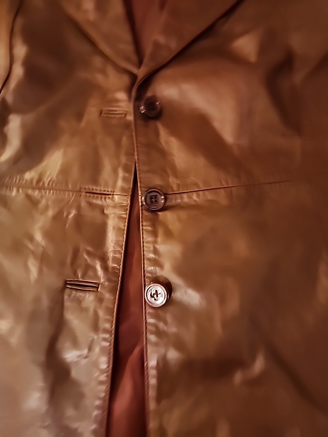 Vintage Montgomery Ward The Tannery Leather Jacket Blazer Lined 24 1/2 US M/L