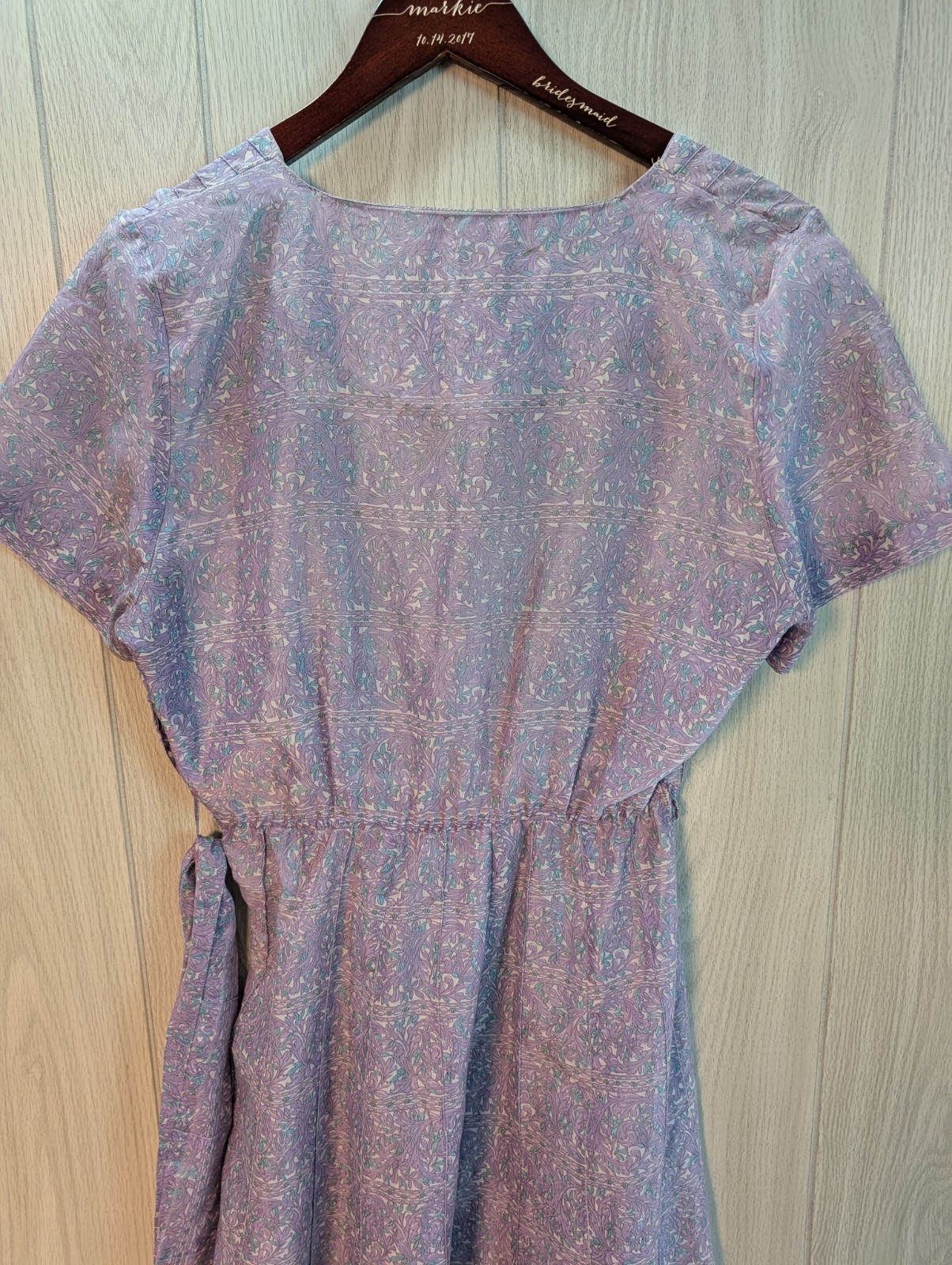 Vintage 50’s-60’s Caldwell Casuals Floral Dress Women’s 100% Bemberg Rayon Yarn