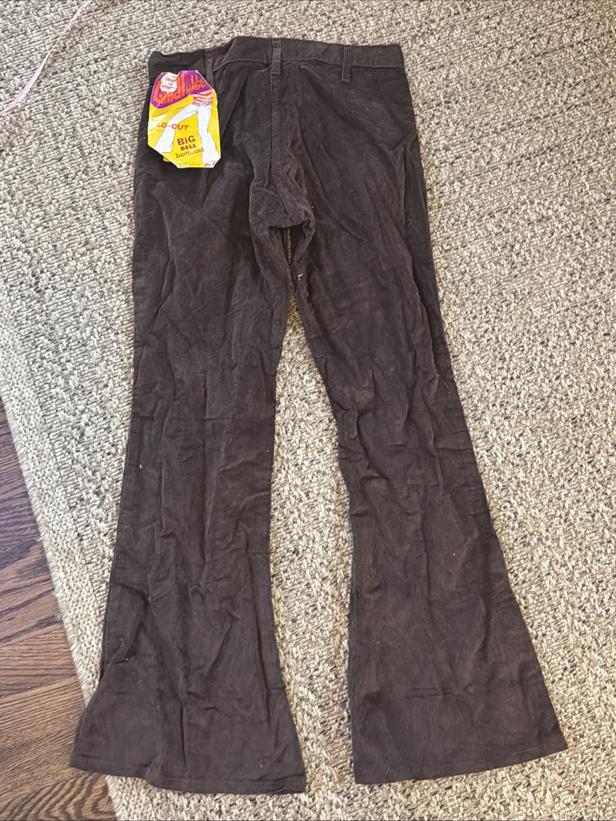 NWT VTG 70s Landlubber High Waist Corduroy Jeans 28” Waist Bell Bottoms Flared