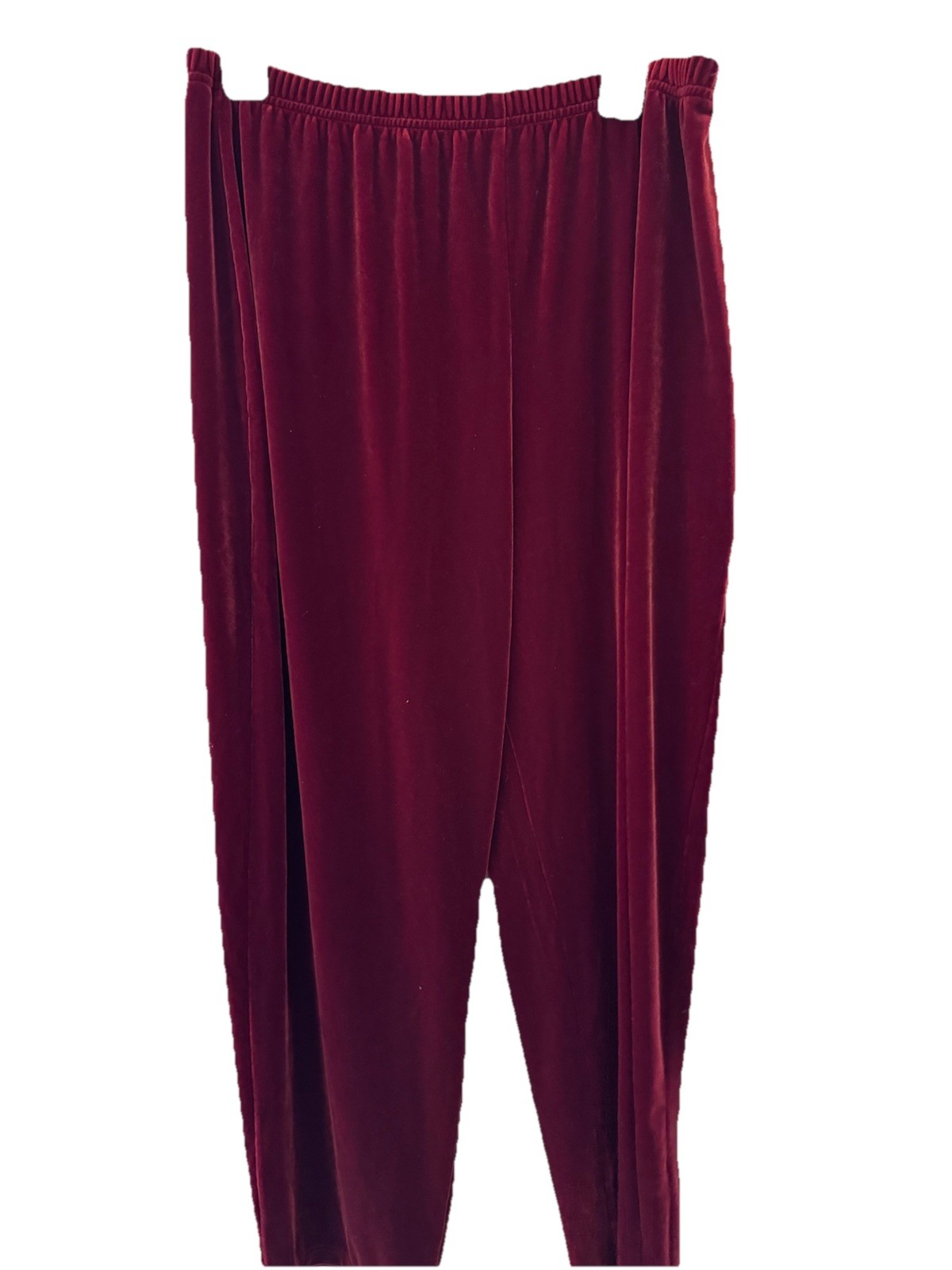 doubled ranch wear Velvet Pants L rusty red color western southwest high waist