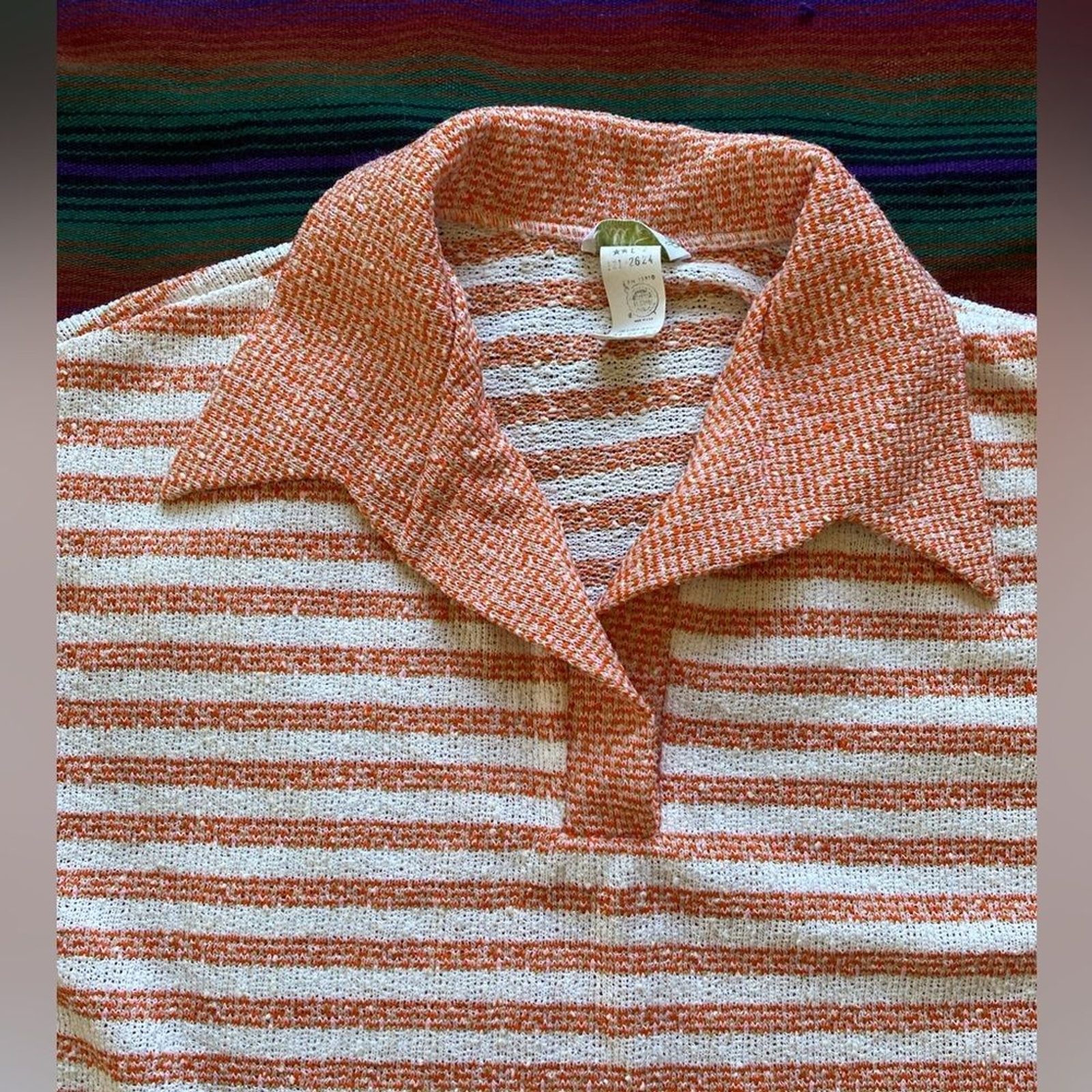 Vintage 1960’s Lane Bryant Union Made Polyester Top! Tall Shop! Large.