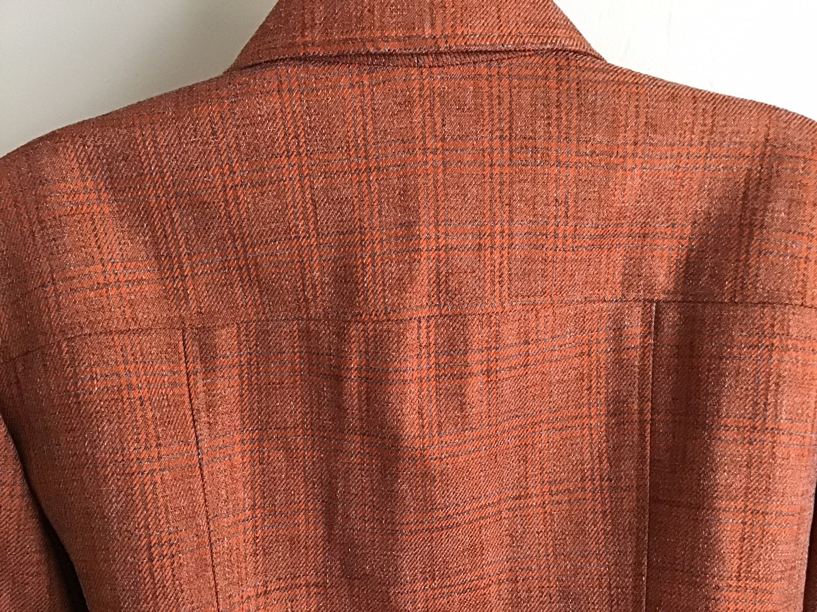 Stanley Blacker Women’s 2-Piece Suit Polyester Rust Orange Vintage Size 8