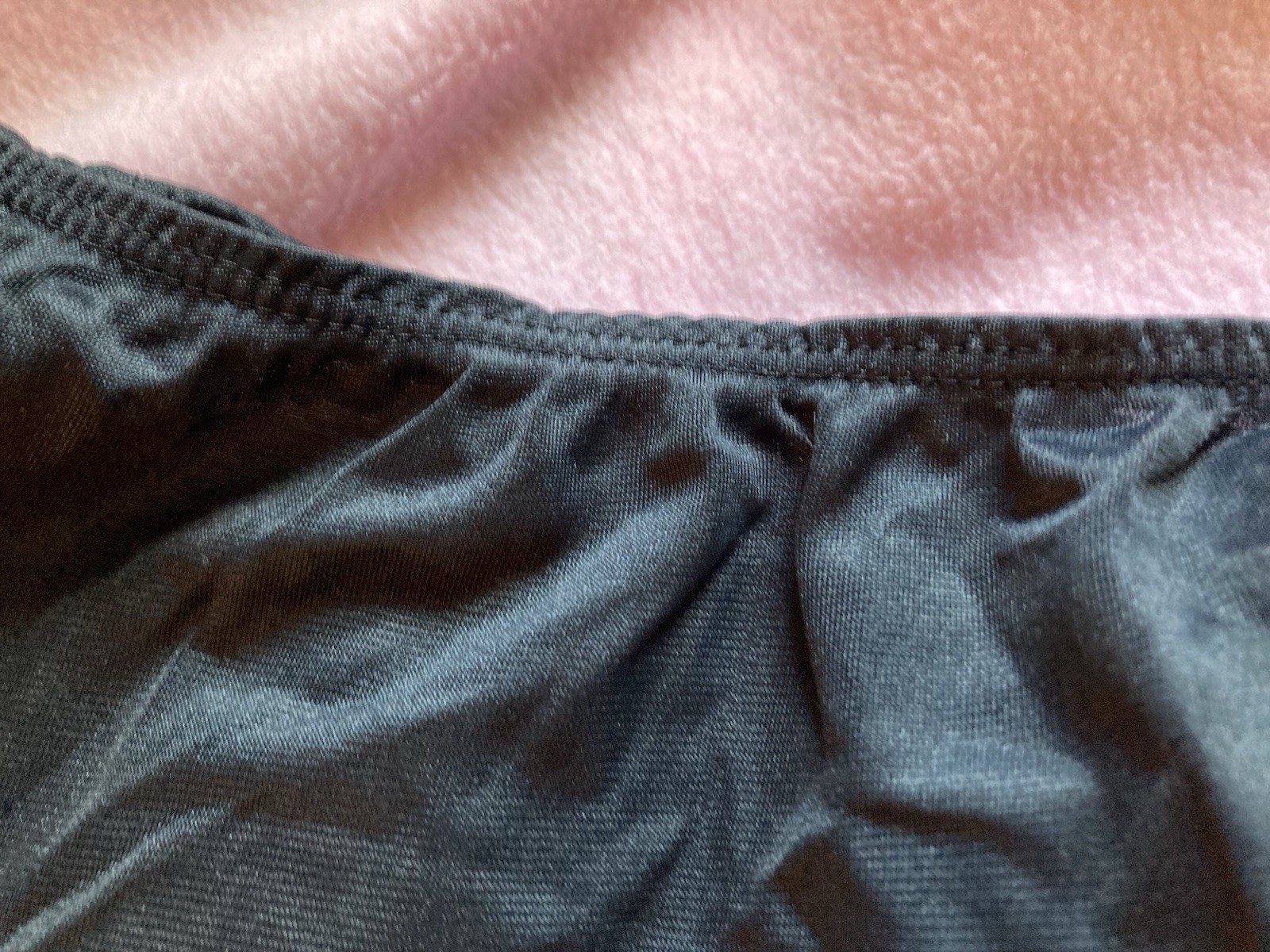 Vintage Formfit Rogers 1/2 Slip Black 6”Lace Satin Ribbon 28/32” waist