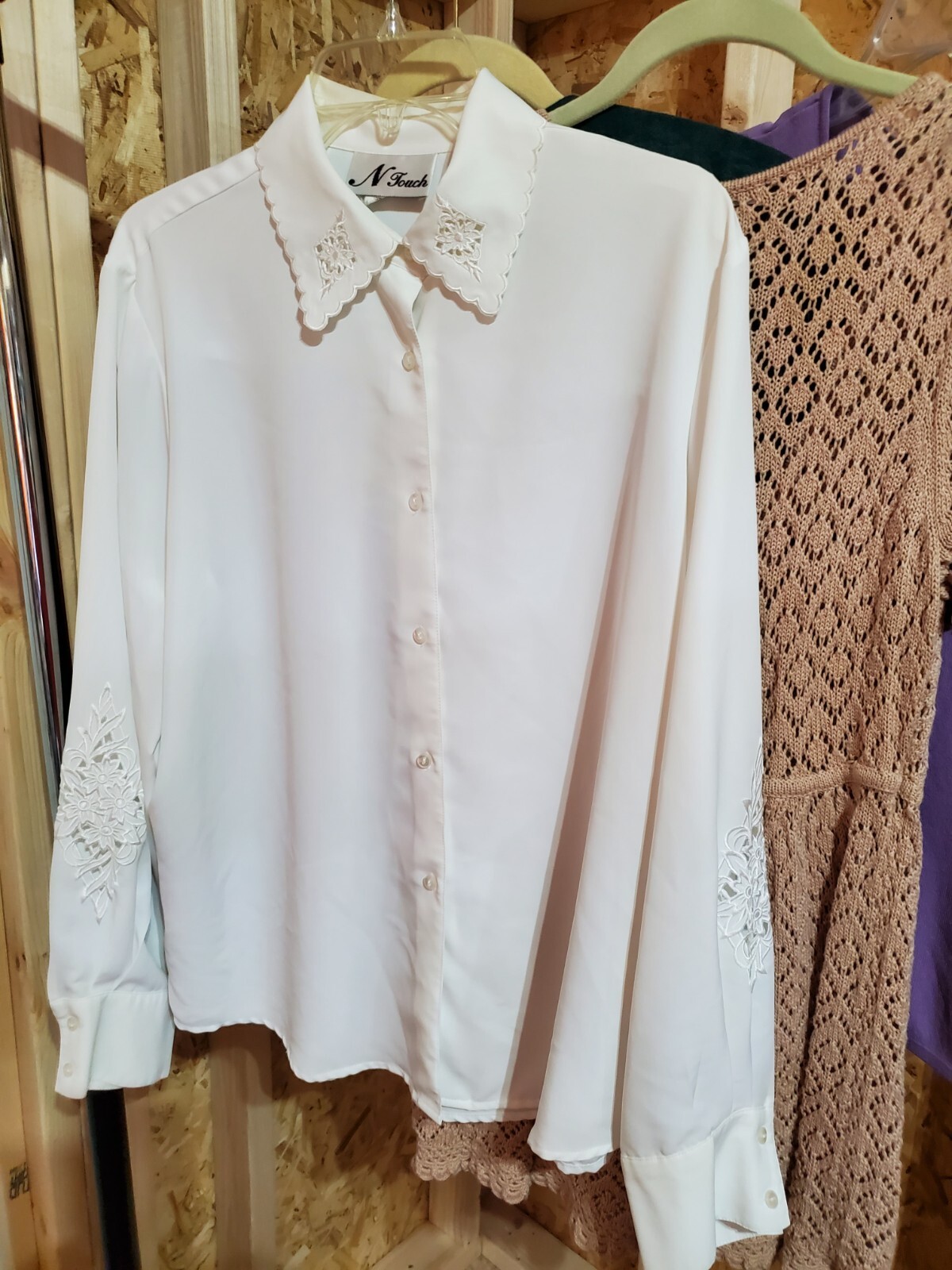 Lot of 5 Vintage Women By N Touch Etc Size XL BLOUSES 4 and 1 Bathing Cover