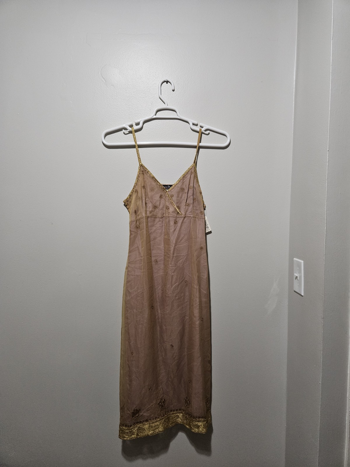 Vintage NWT Nieman Marcus Anna Piaa Maxi Bohemian Style Maxi Dress