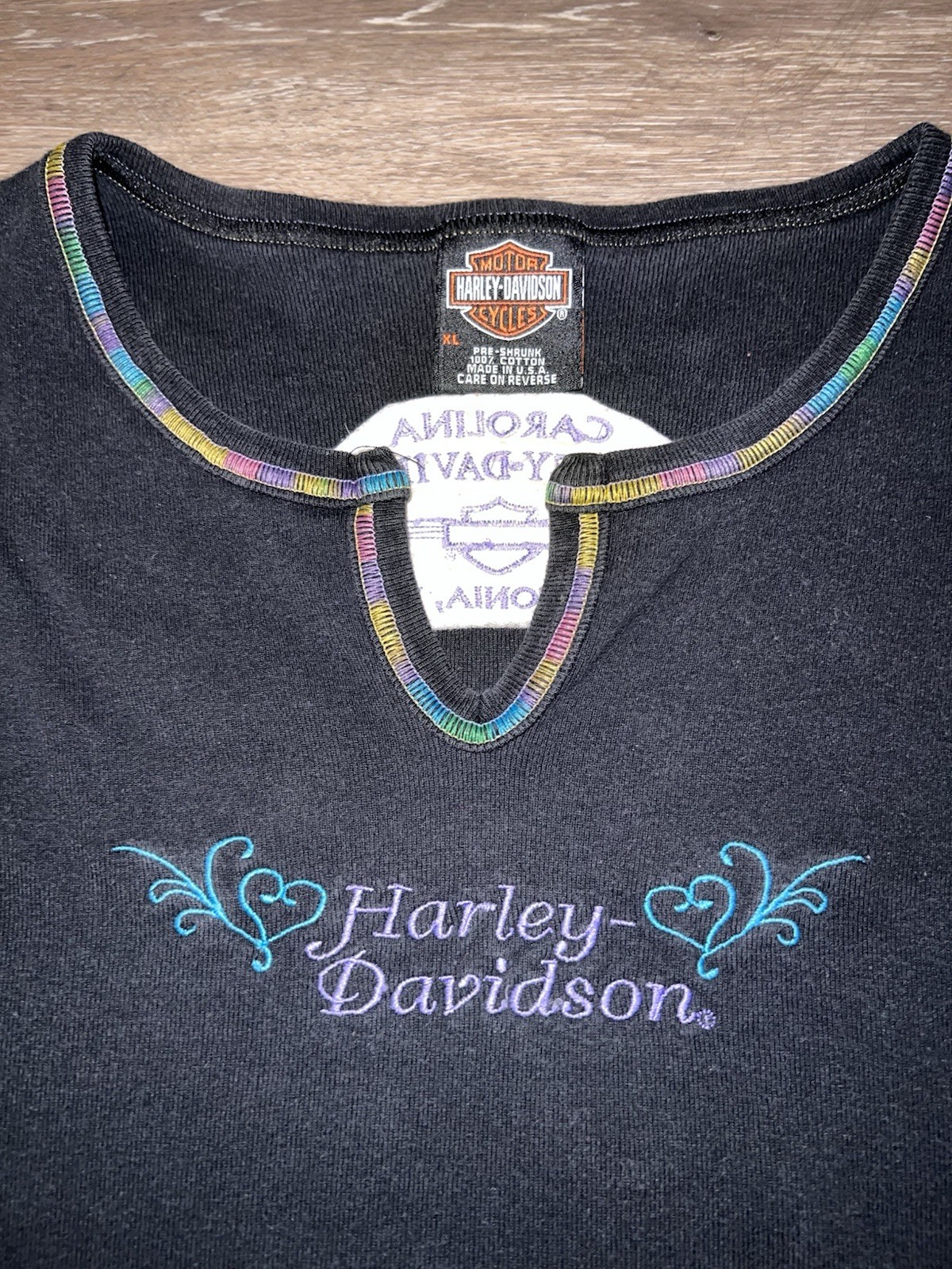 Harley Davidson Vintage 90s Biker T-Shirt Size Women’s XL