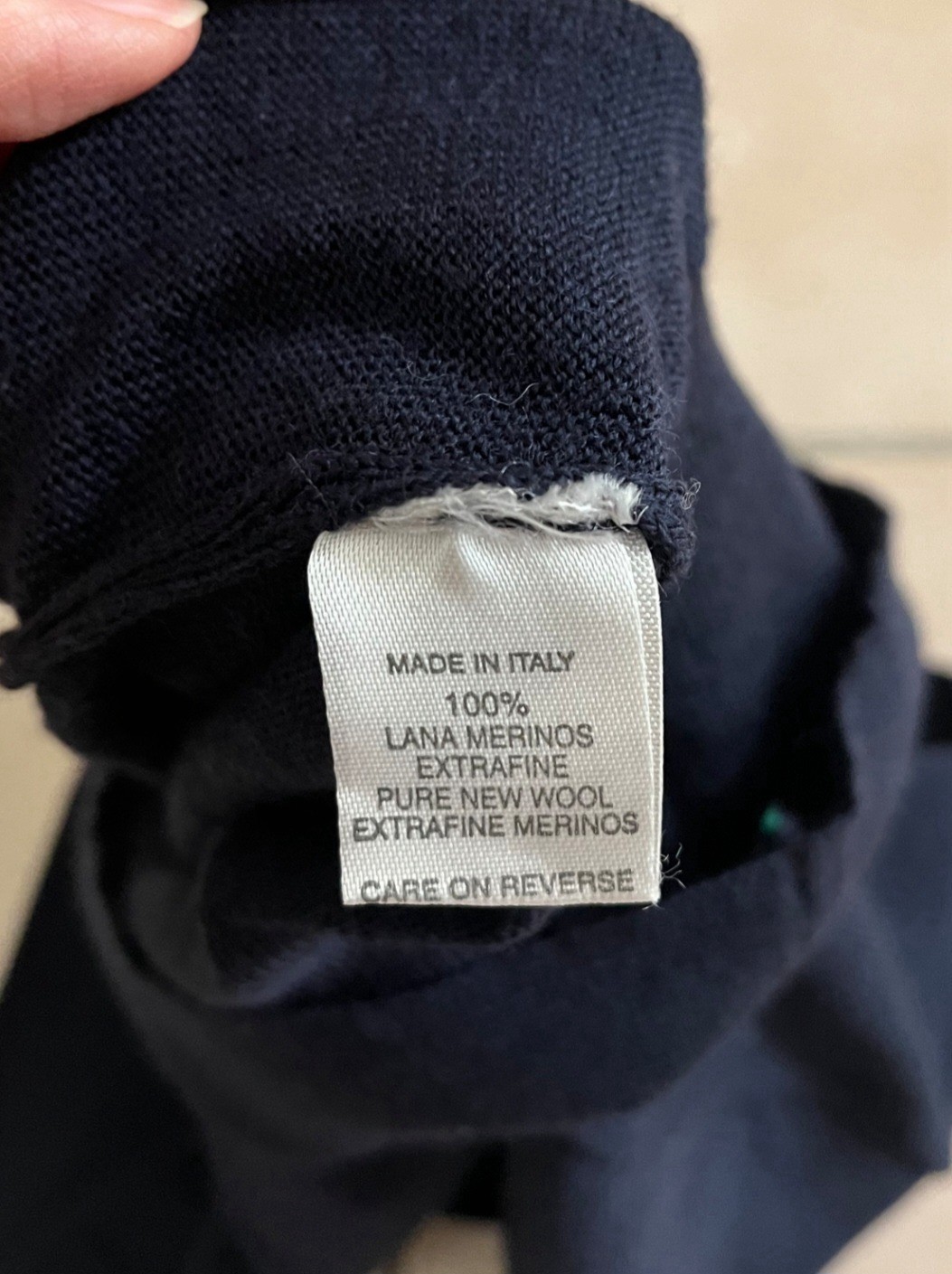 Vintage Vivienne Westwood Dark Navy Wool Knitted Sweater, Short Sleeve, Size L