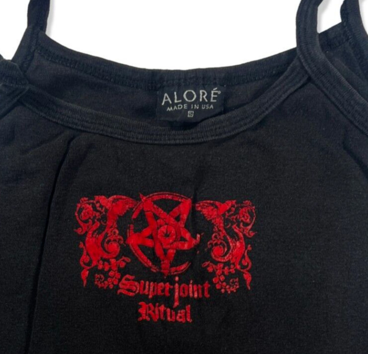 2003 Vintage SUPERJOINT RITUAL Tour Merch RARE Small Cropped Camisole Top