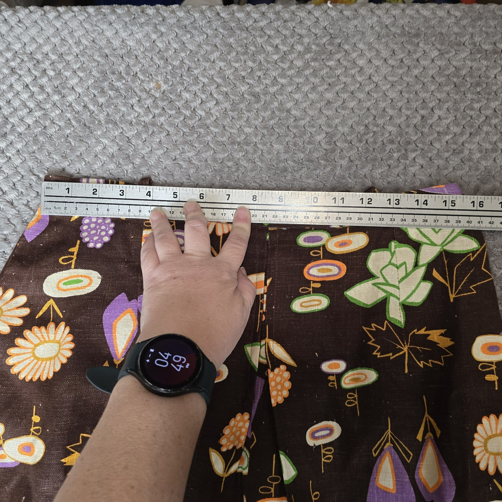 VTG 60s/70s Seaton Hall Floral Mod Linen Culotte Shorts – High Waisted Dopamine