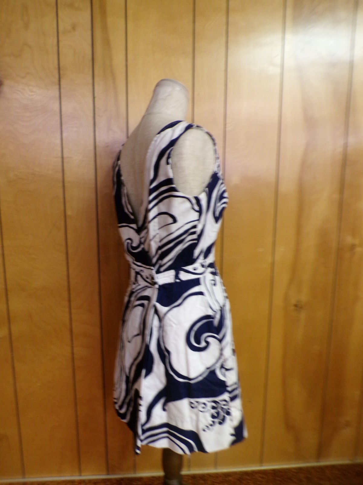 2000 KAHALA Hawaii Navy & Blue Dress Size 10 Waist 28″