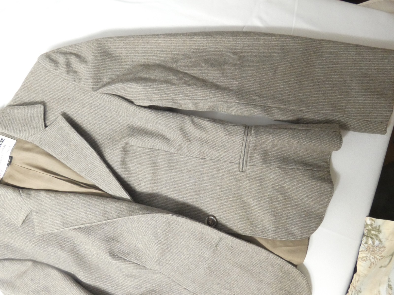 Vintage Peabody House Gray Brown 2 Piece Skirt Suit Set Jacket Size 5/6