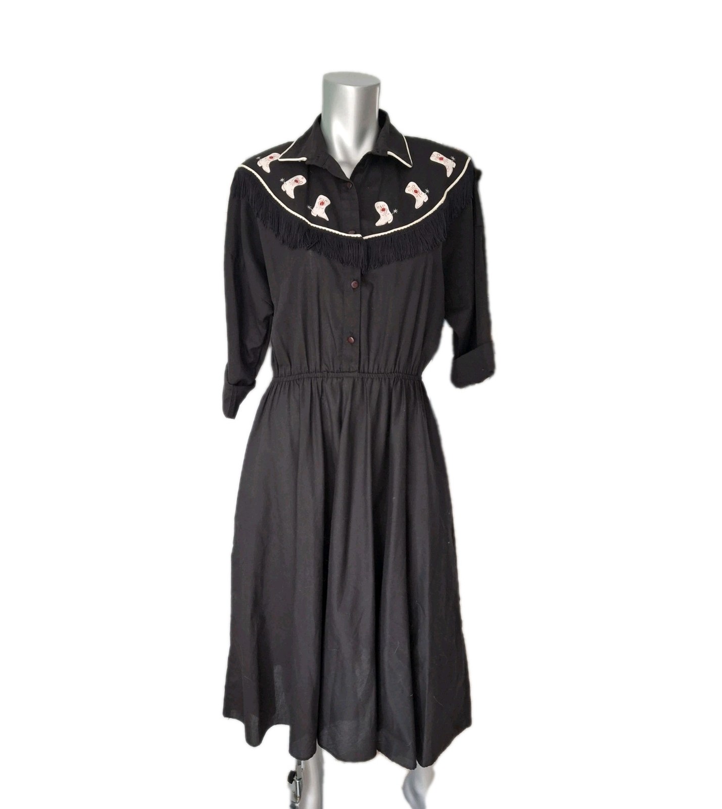 Vintage 1980’s Western Cowgirl Texas Rodeo Nashville The American Shirt Dress