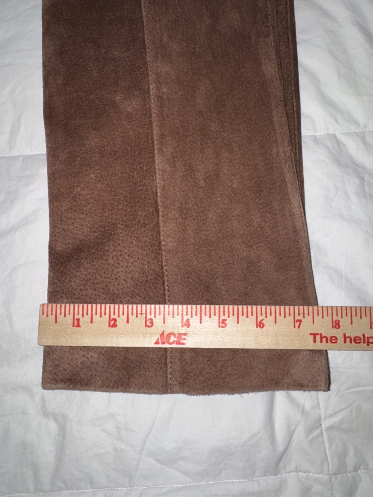 VTG Suede Leather Pants Women’s Brown High Rise Straight Leg Rodeo Sz M 10 *READ