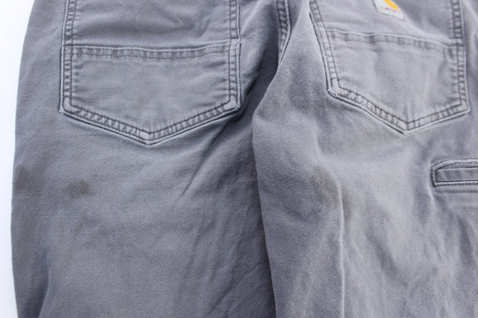 Carhartt Logo Patch Grey Carpenter Pants