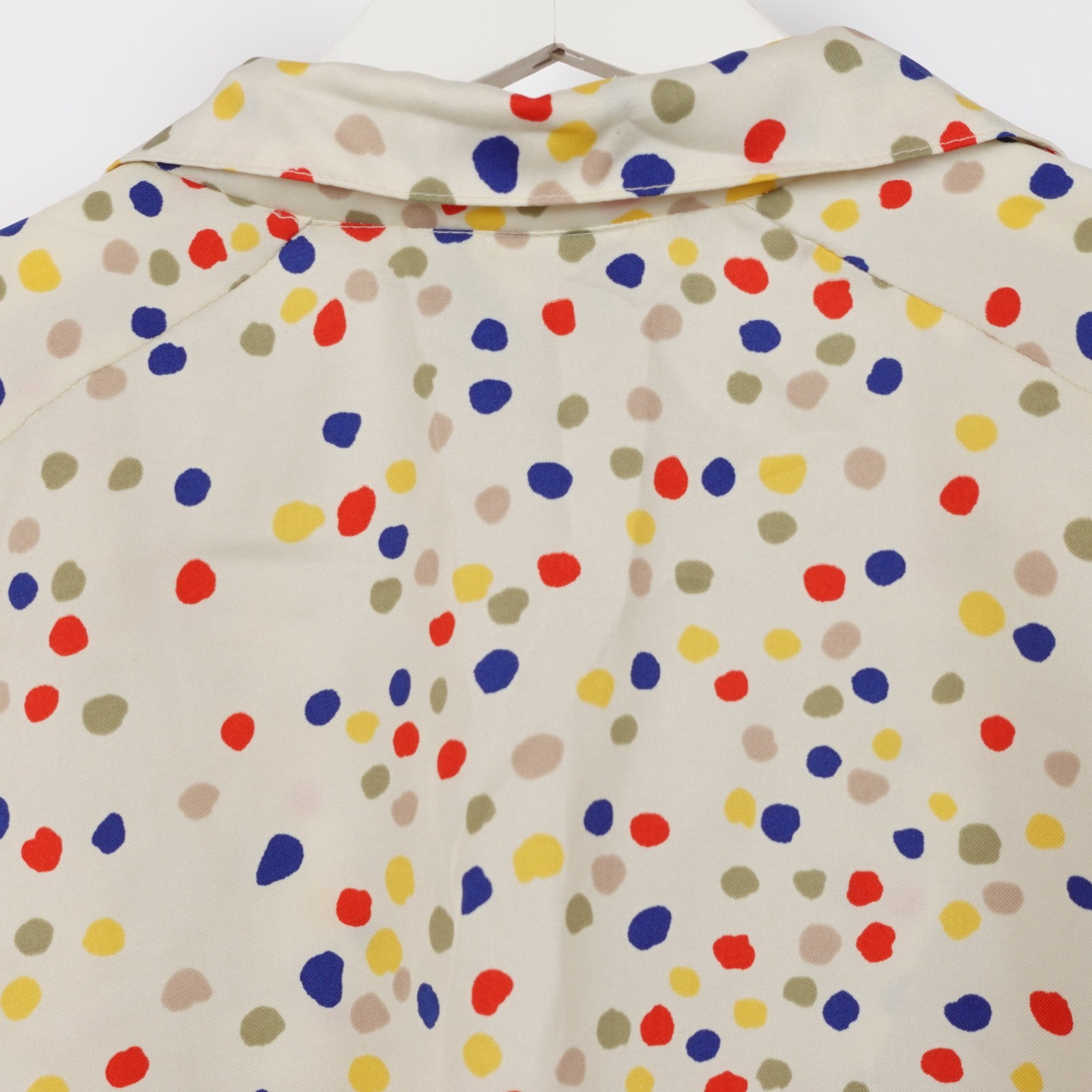 Vintage 70s Polka Dot Art Dots AOP Button Shirt Phyllis Sidney Shaker Sport XL