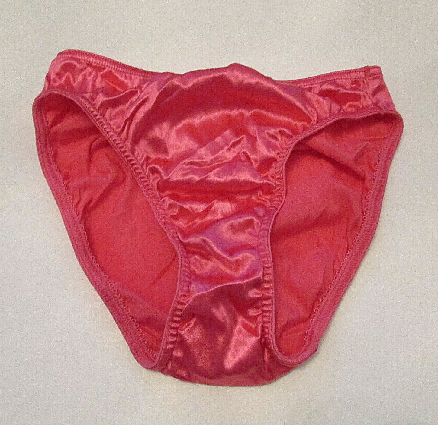 90s Victoria’s Secret Liquid Second Skin Satin High Leg Hipster Bikini Panties S