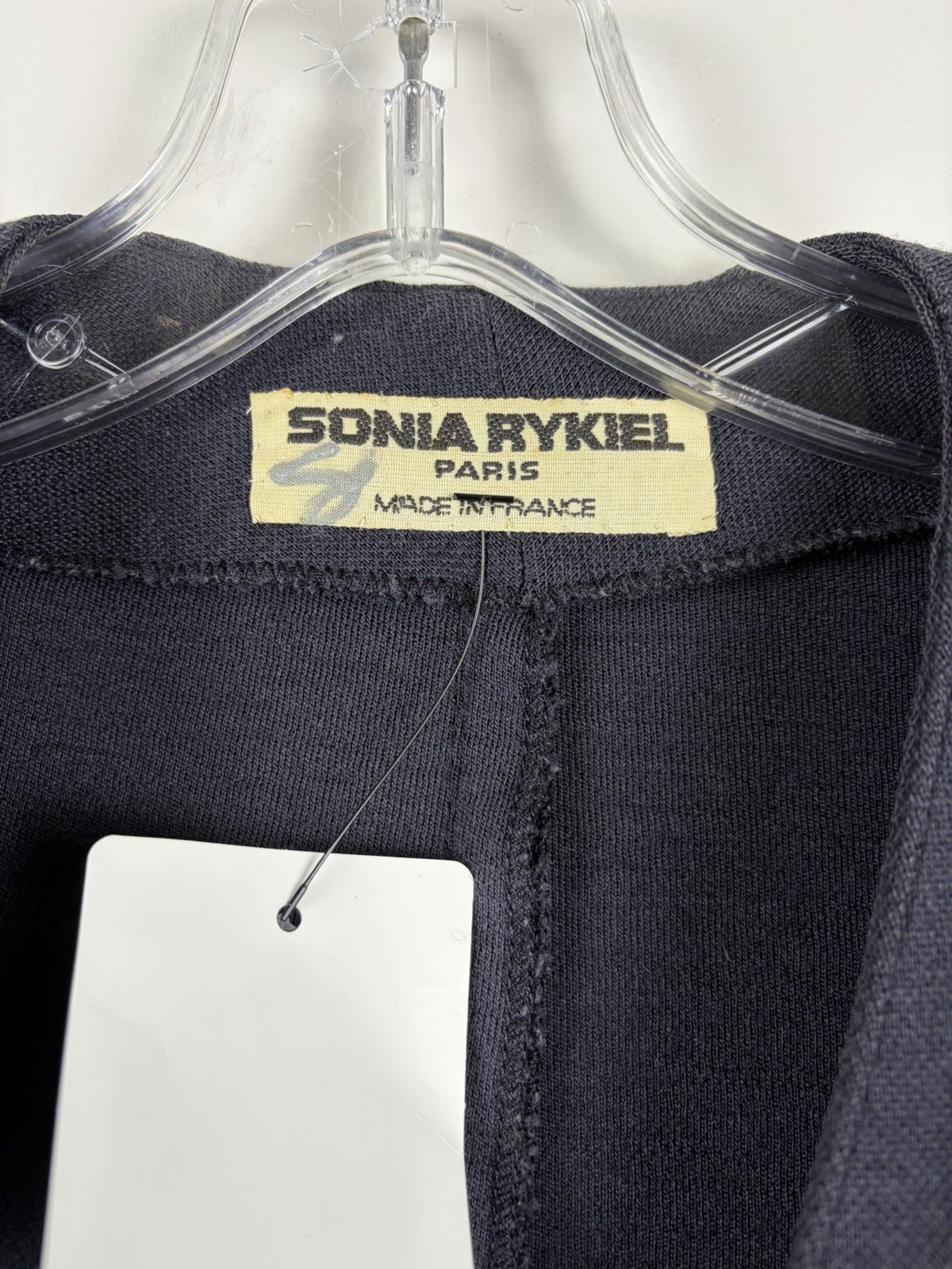 Vintage Sonia Rykiel Navy Suit Dress 80s Made In France 100% Wool 6/8