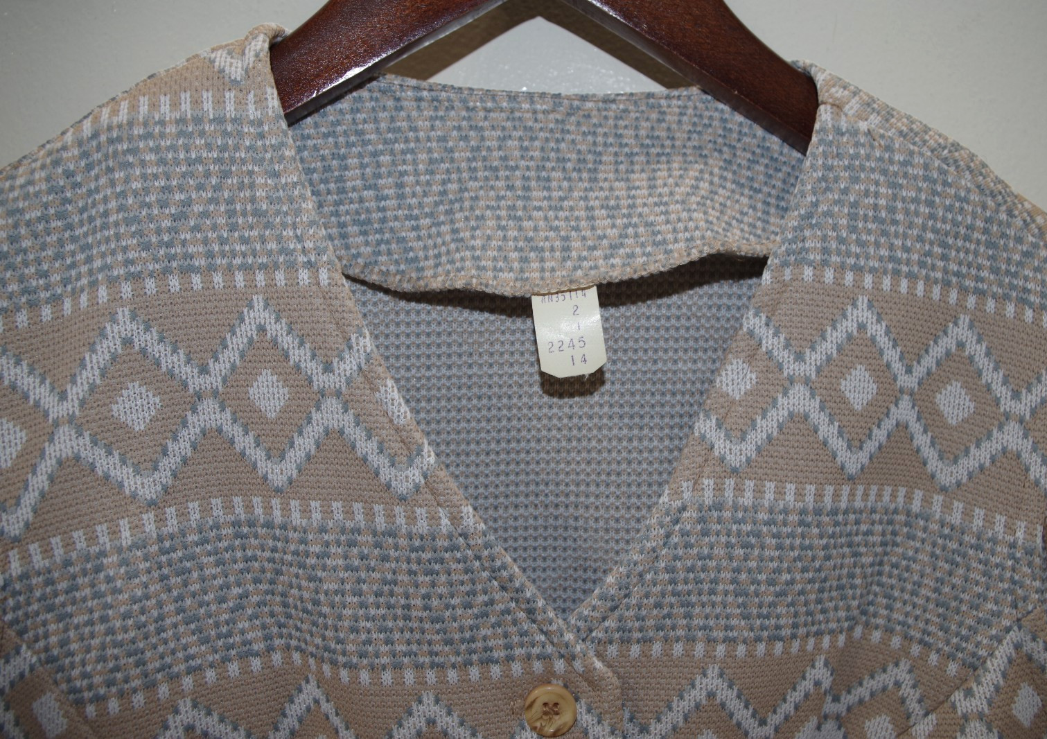 JJ Vintage Marty Gutmacher Set – Jacket & Vest 14 Textured Encron Polyester Knit