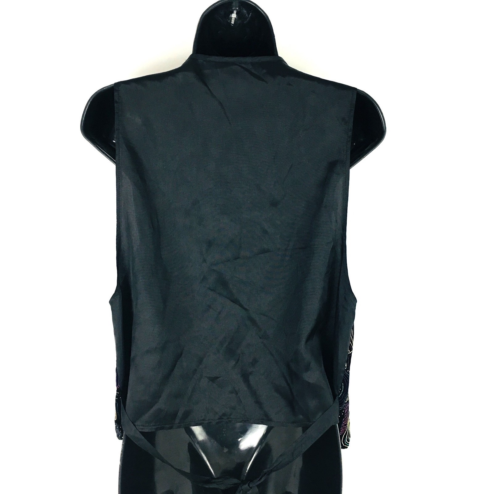 Womens Vintage Jeri Marque by C’mon Sportswear Multi-Colored Vest Size Large