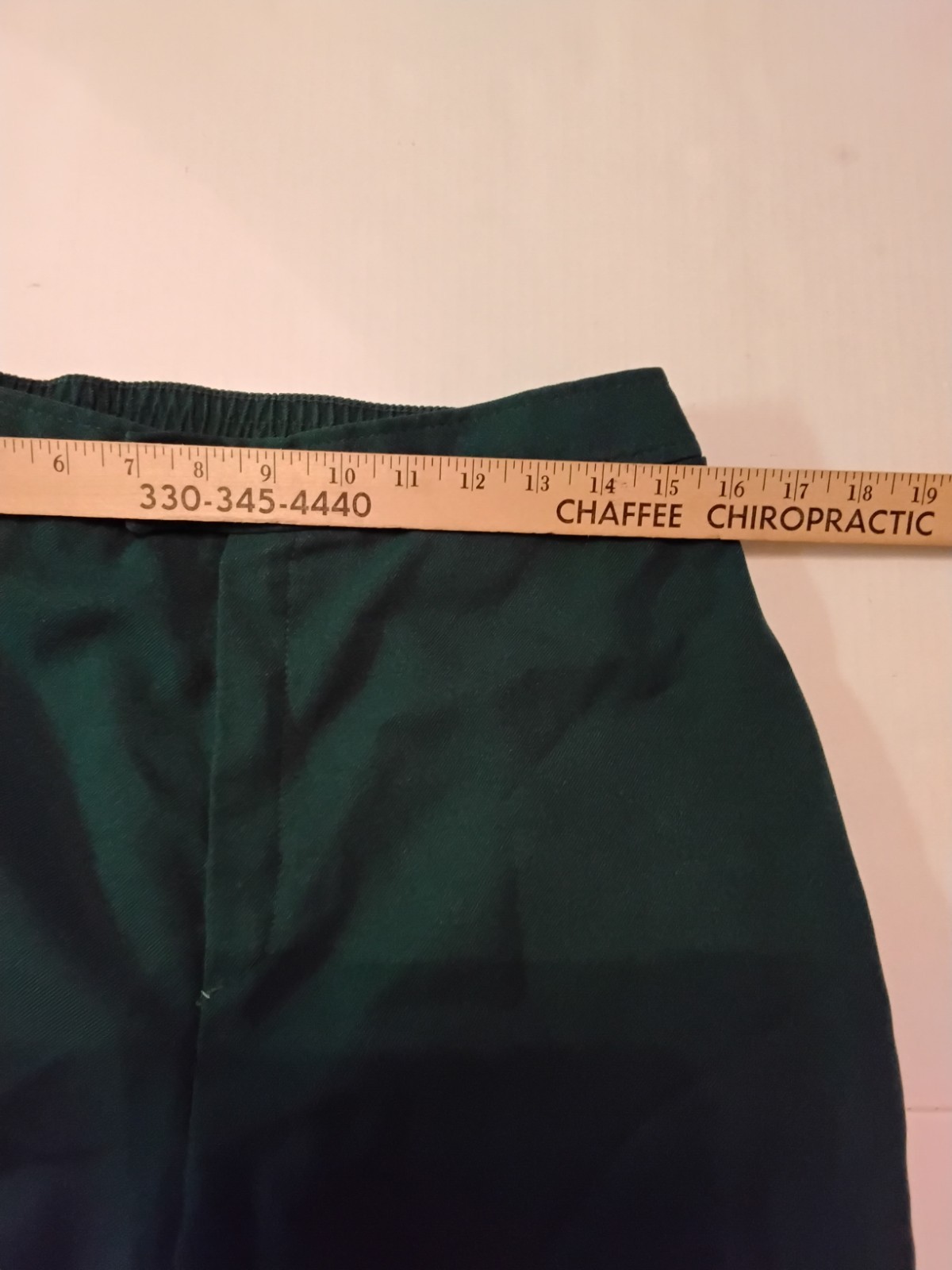 VTG 70s Polyester Green Bell Bottom Pants Women’s 12 (31″x31″) Disco Hippie