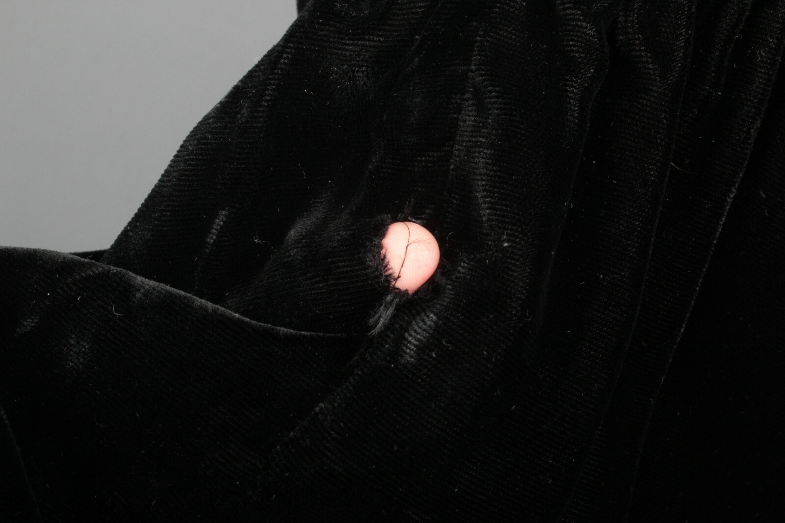 VTG Women’s 80s (30s Style) Black Velvet Dress Sz S 1980s 1930s