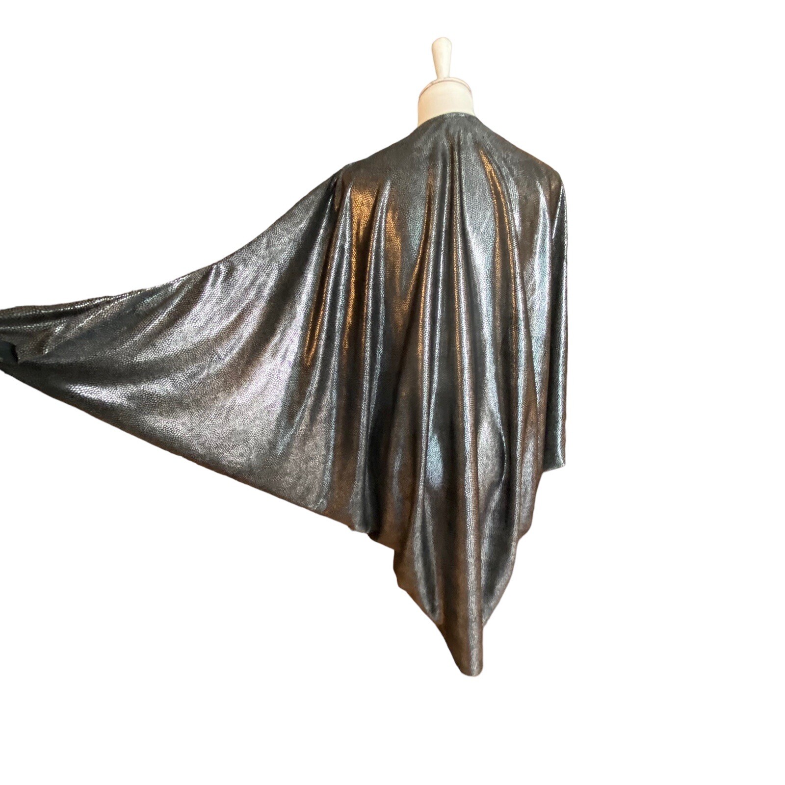 Vintage 70’s 80’s cocoon batwing dolman ￼ sleeve shimmery￼ jacket