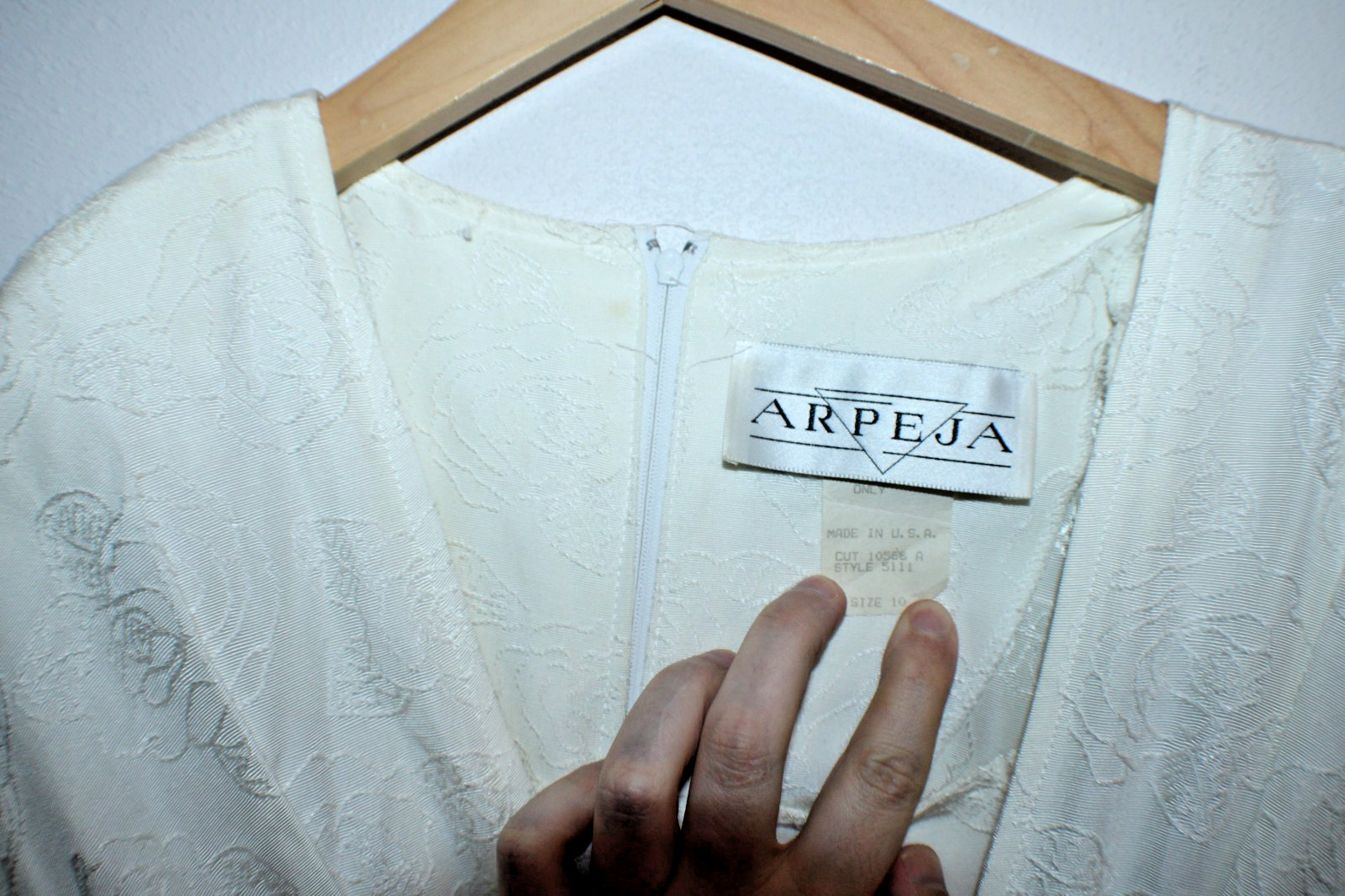 Vintage Arpeja Women’s Formal Party Dress Size 10 36″ Chest 48″ T2B Embrodiered