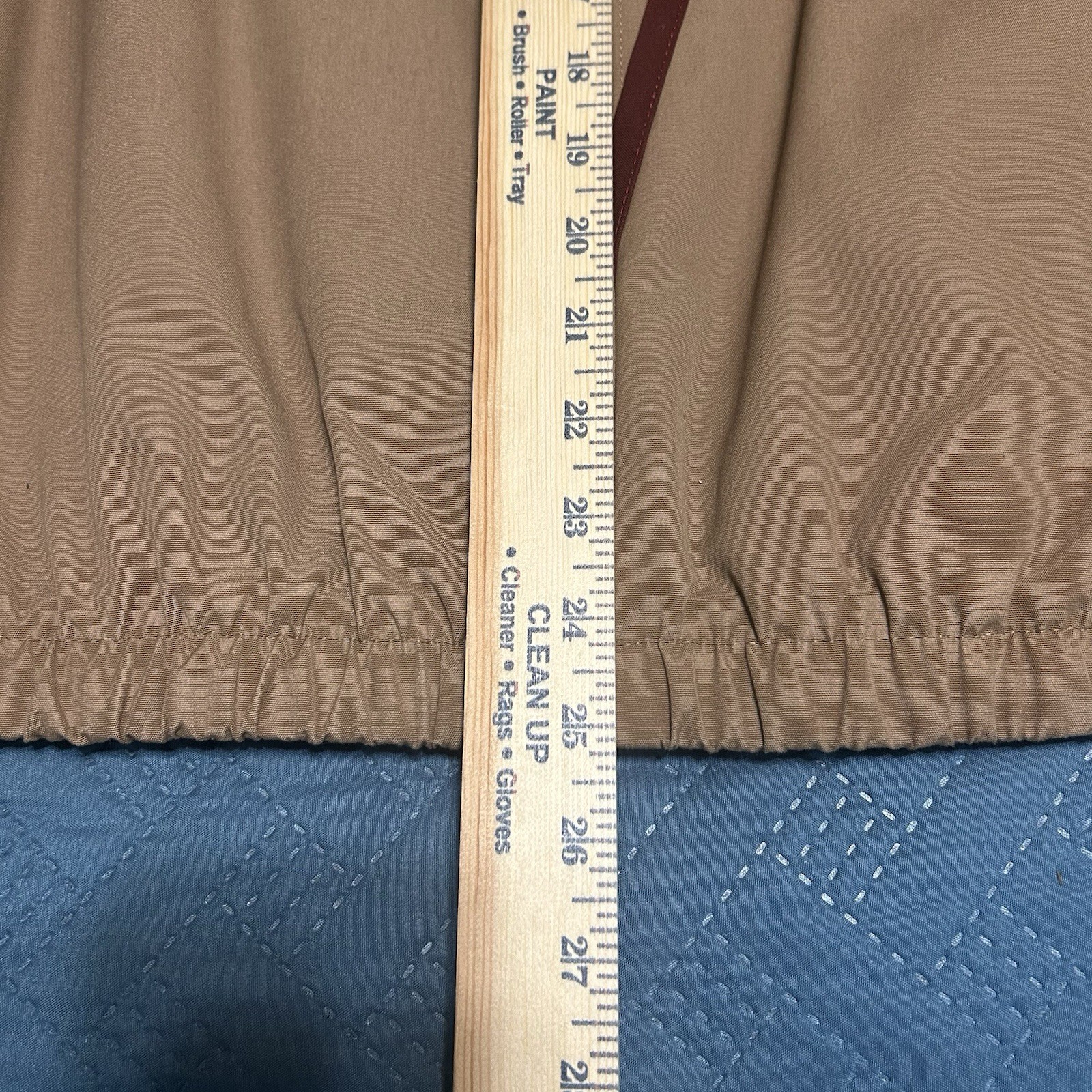 Etienne Aigner 80s Bomber Jacket Windbreaker Tan Brown Trim Zip with Icon Pin 10