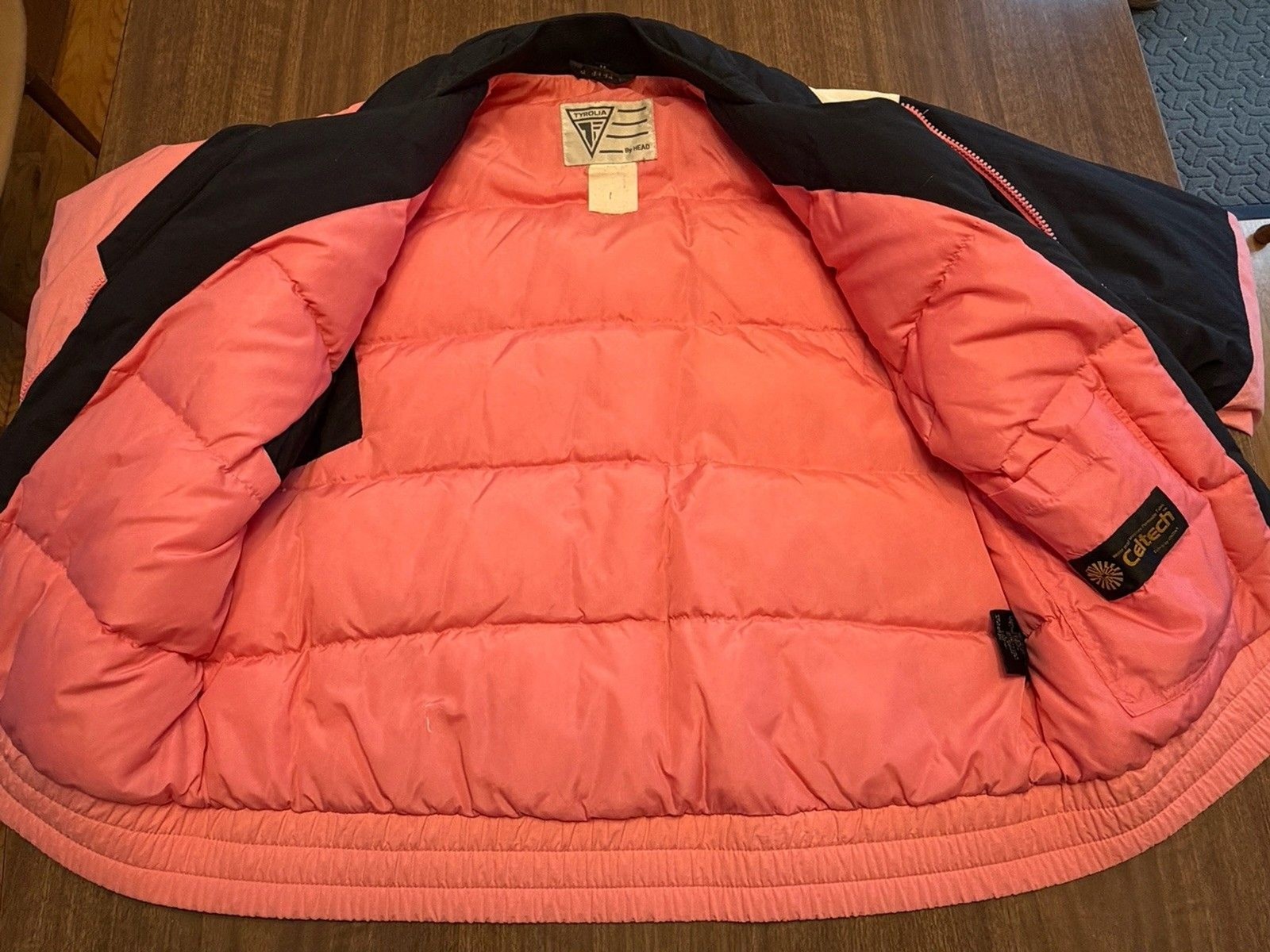 Vtg 80s 90’s Tyrolia By Head Pink Black Block Ski Jacket Sz Ladies M