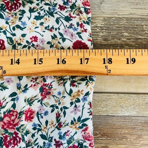 Pellini VTG 90s Y2K Floral Romper Size 5/6 Junior Cottagecore Pleated Pockets