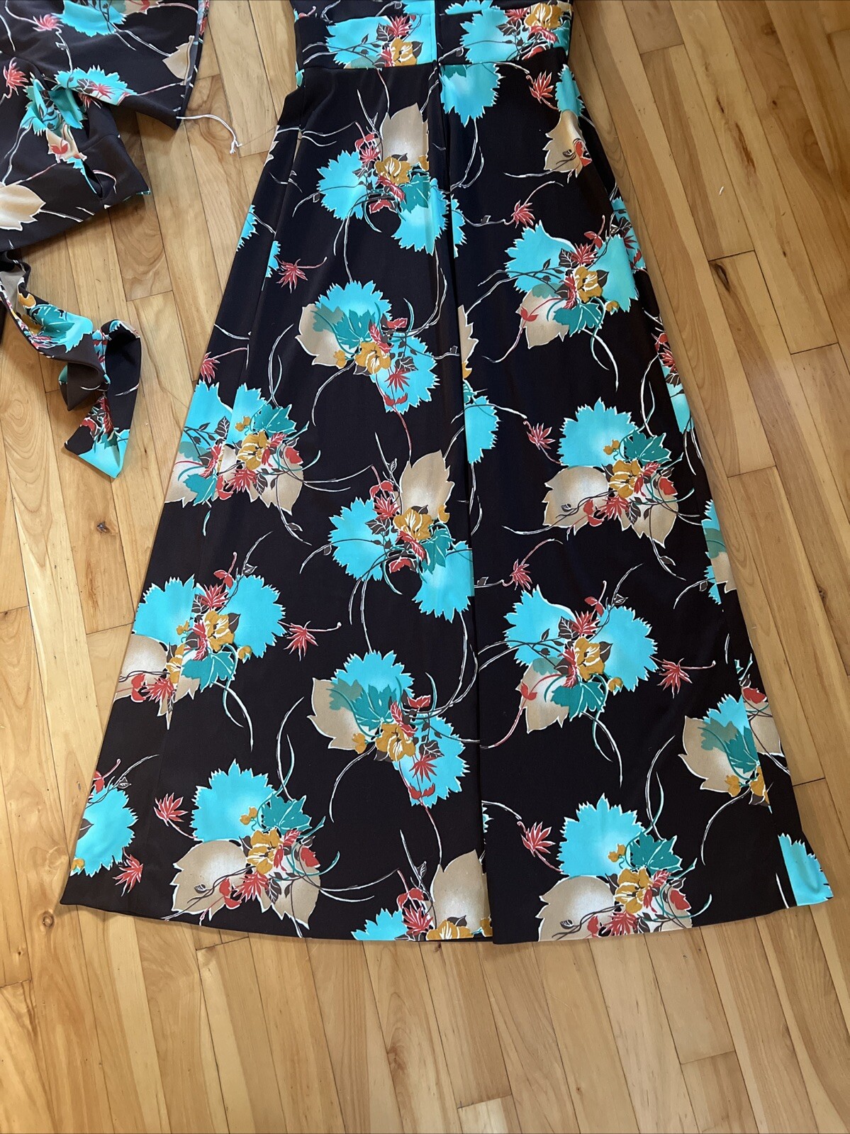 C.M. Courtney Vintage Maxi Dress & Cropped Wrap Jacket USA Made Women’s 9/10