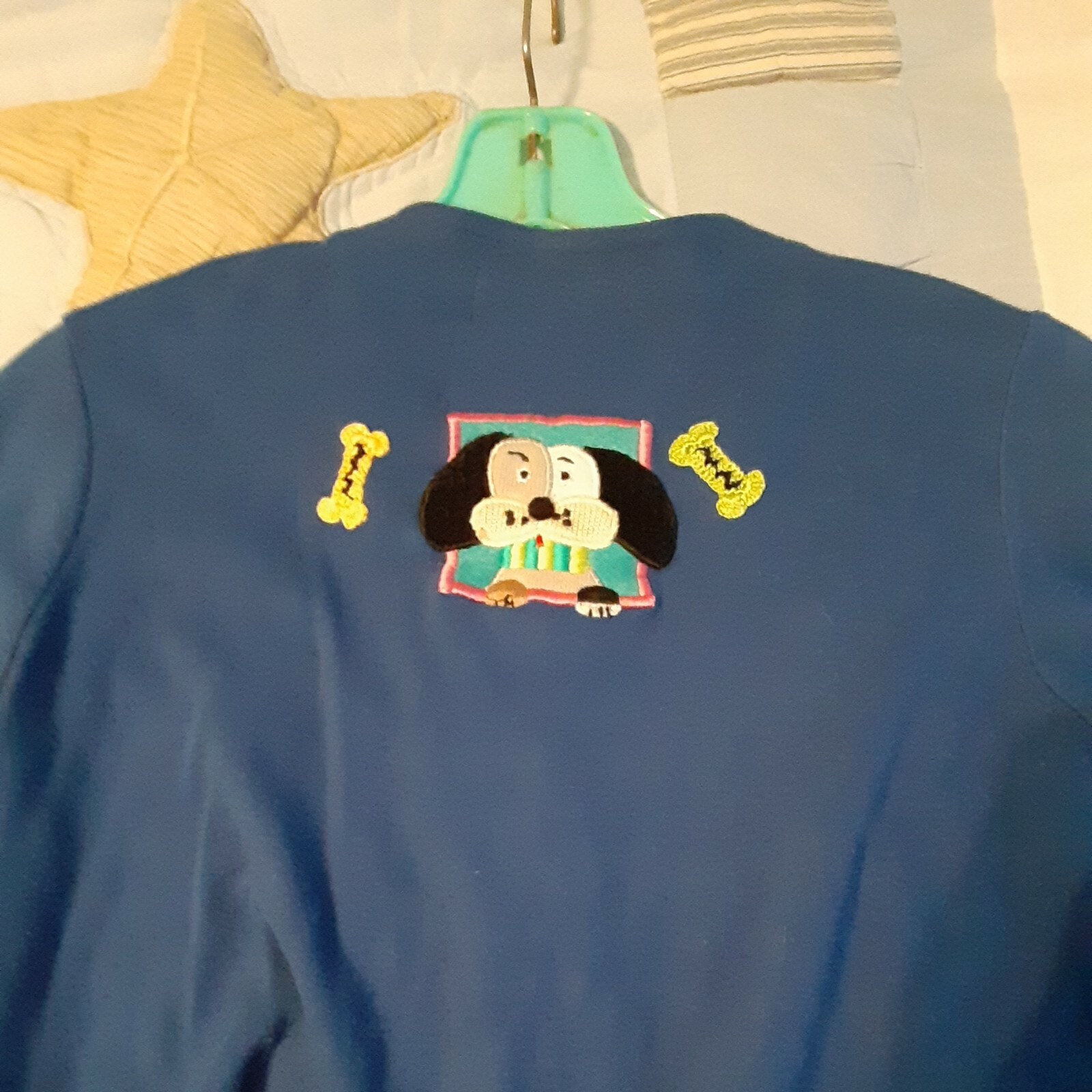 Jack B. Quick Sweater with Embellished Dog Appliques, Petite Small