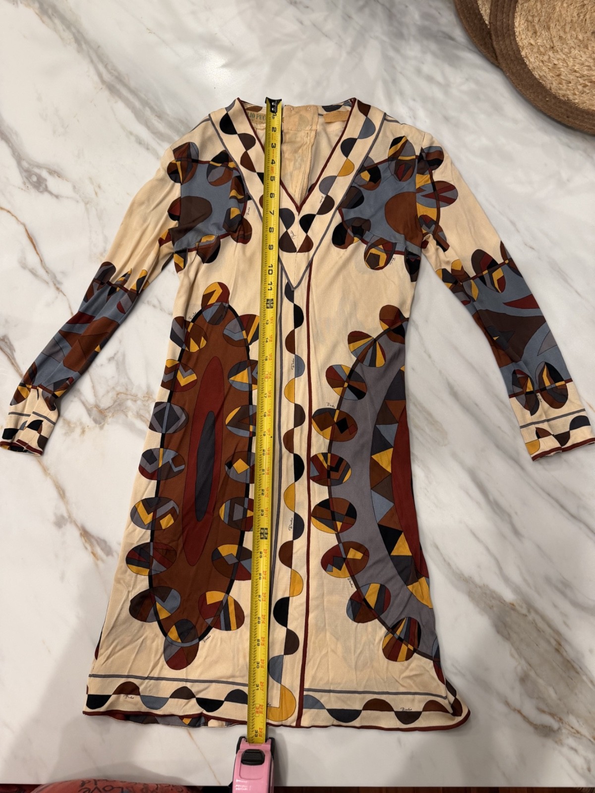 AUTHENTIC VINTAGE EMILIO PUCCI 100% SILK DRESS – SIZE 8 – FLORENCE, ITALY