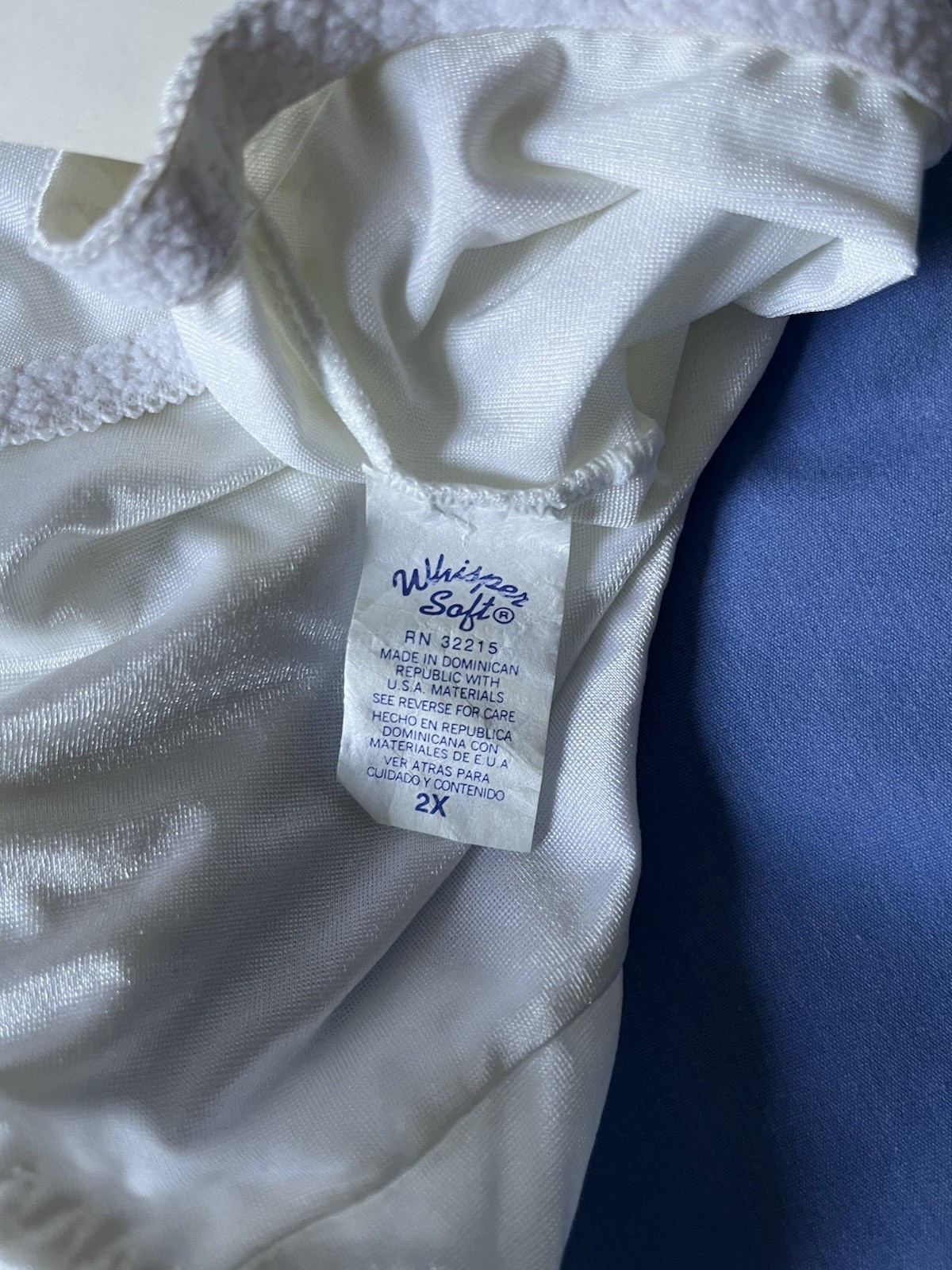 NWT Vanity Fair VTG Whispersoft Perfectly Yours style 1771, white size 9/2XL