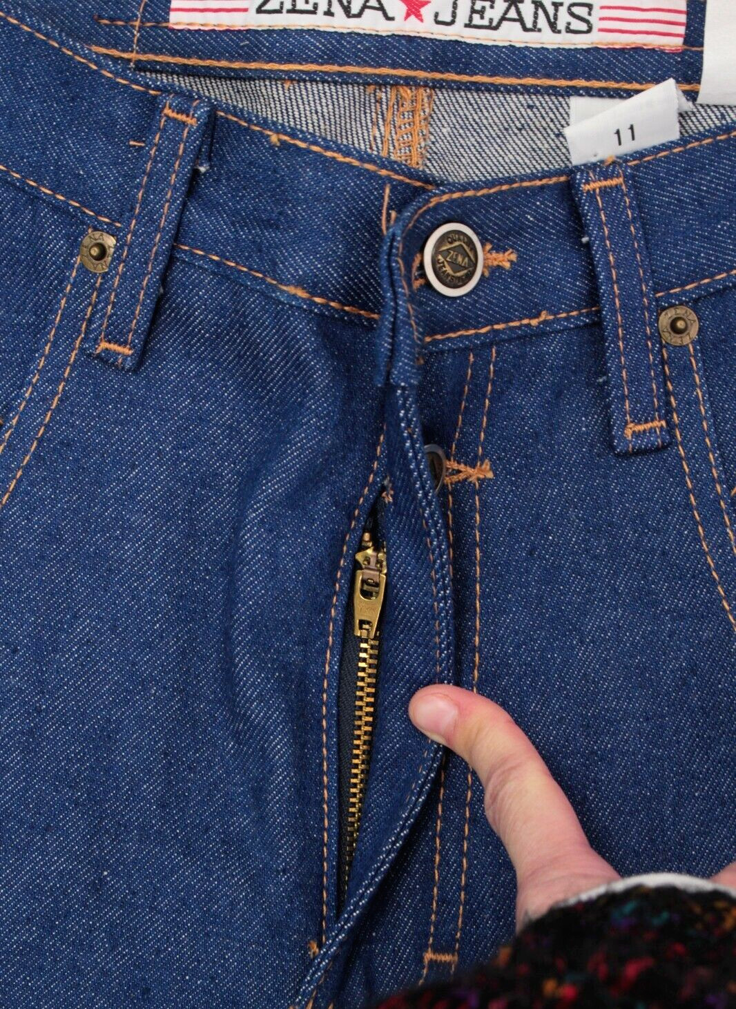 VTG Women’s 80s 90s NOS ZENA Jeans Sz 30″ 1980s 1990s Dark Wash High Waist