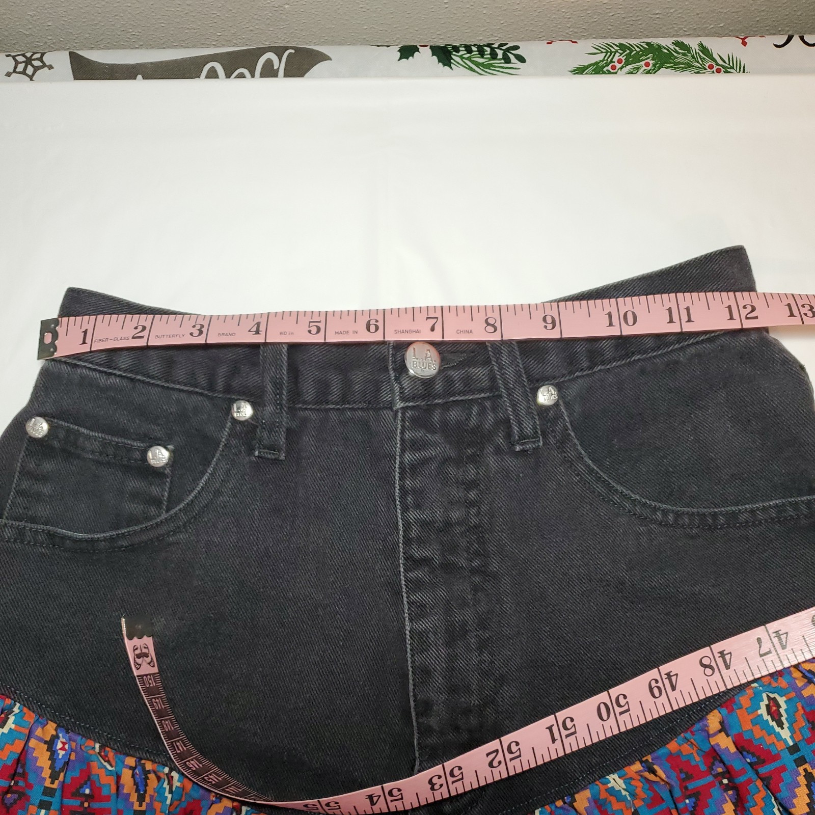 Vintage LA Blues Classic Denim Skirt Sz 10 Average 100% Cotton