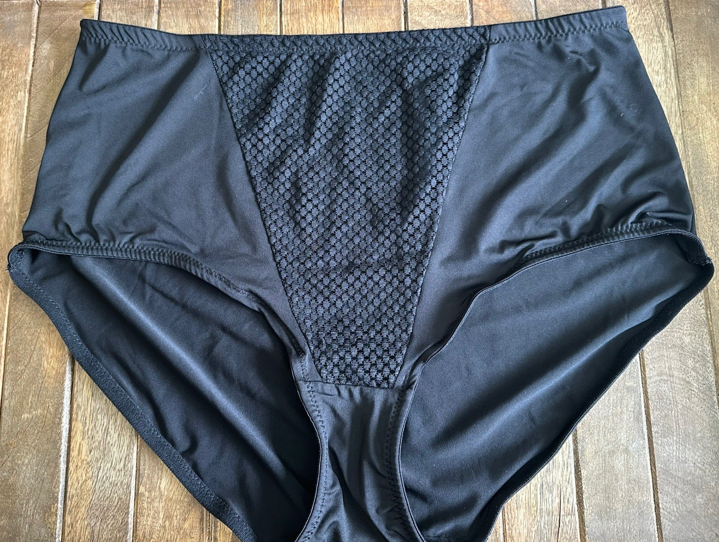 Vtg Marilyn Monroe 2X Black Slimming Panty Panties Briefs