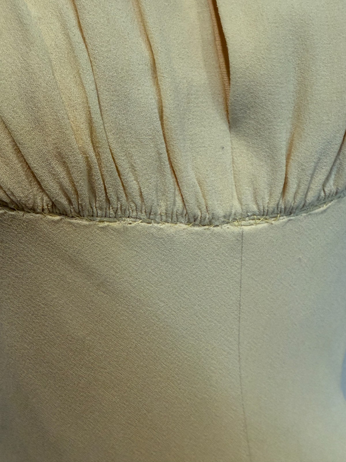 1940s Butter Yellow Gown