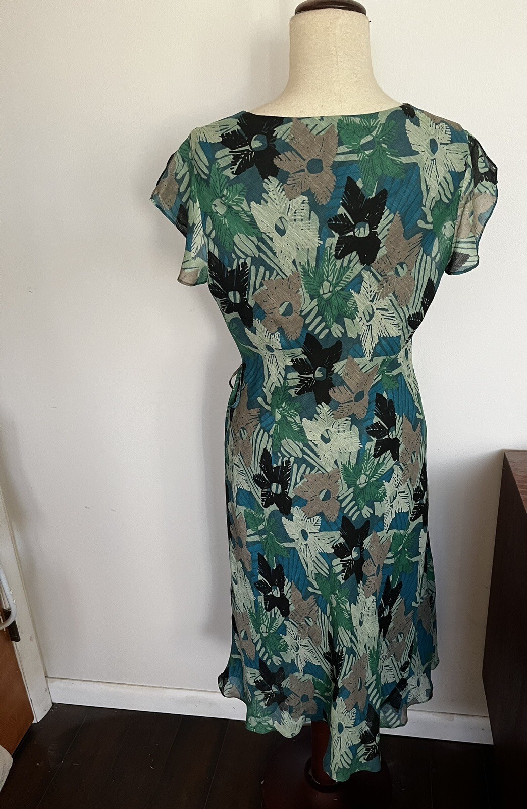 Vintage Alfani Silk/linen Dress