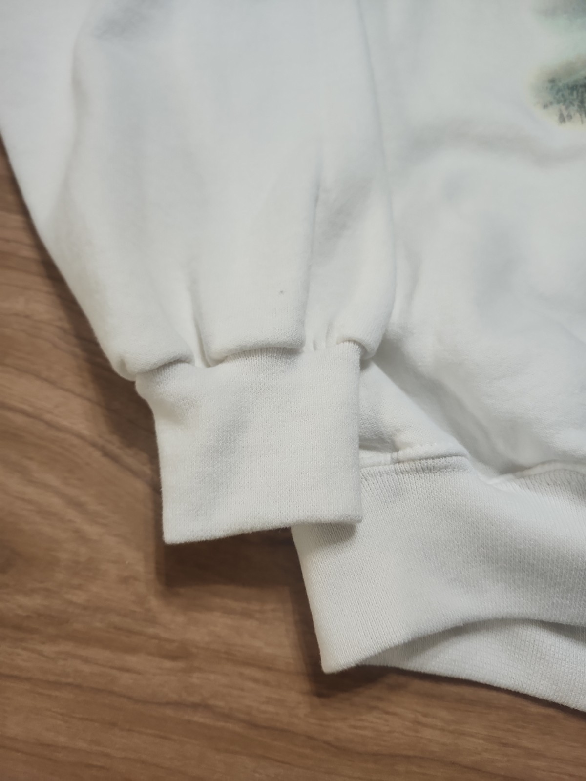 Vintage Chuck Dehaan Sweatshirt Horse Native American White 1993 Medium Pullover