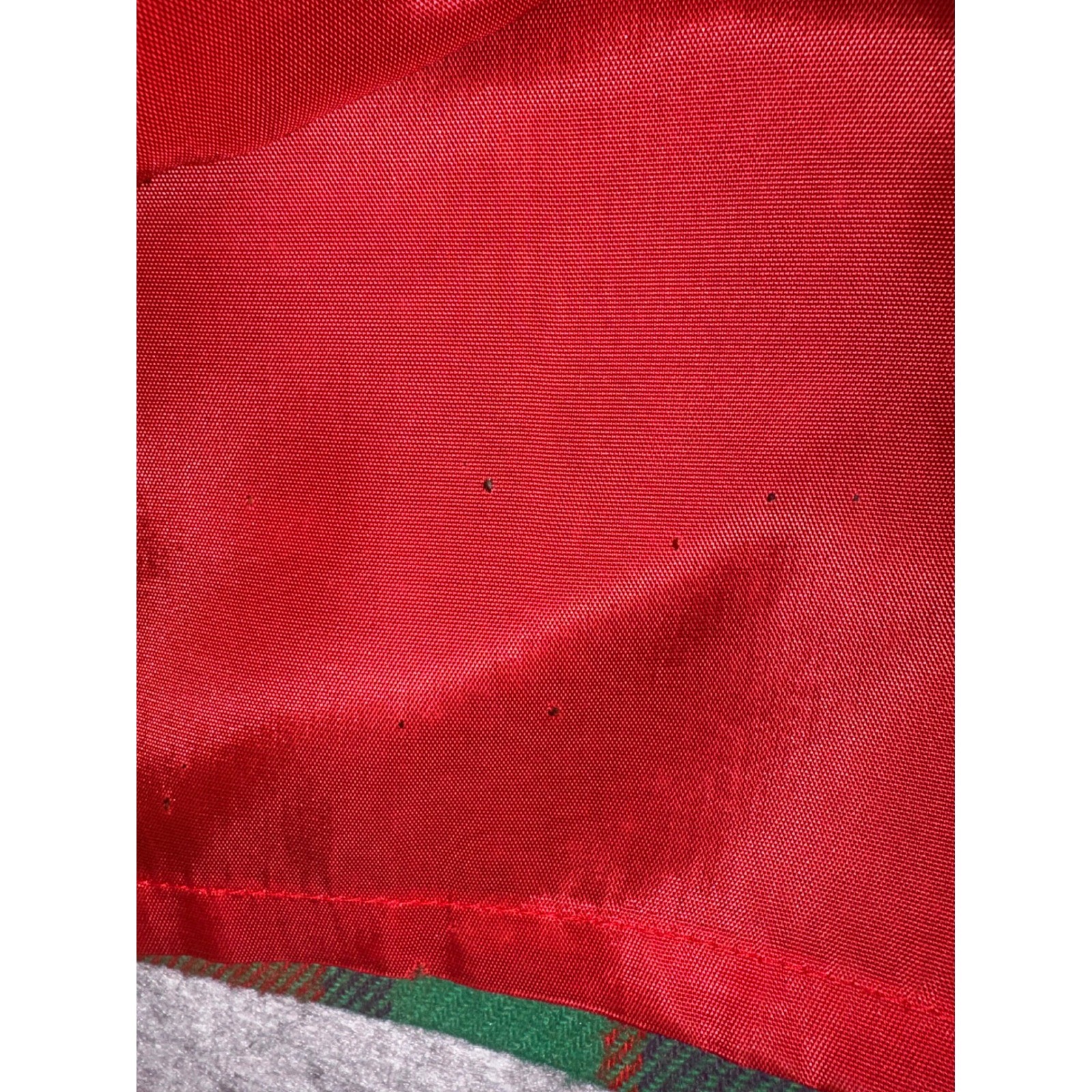 Vintage Wool Plaid Kilt 10 Skirt Red Green Blue Tartan Pleated Midi Buckle Side