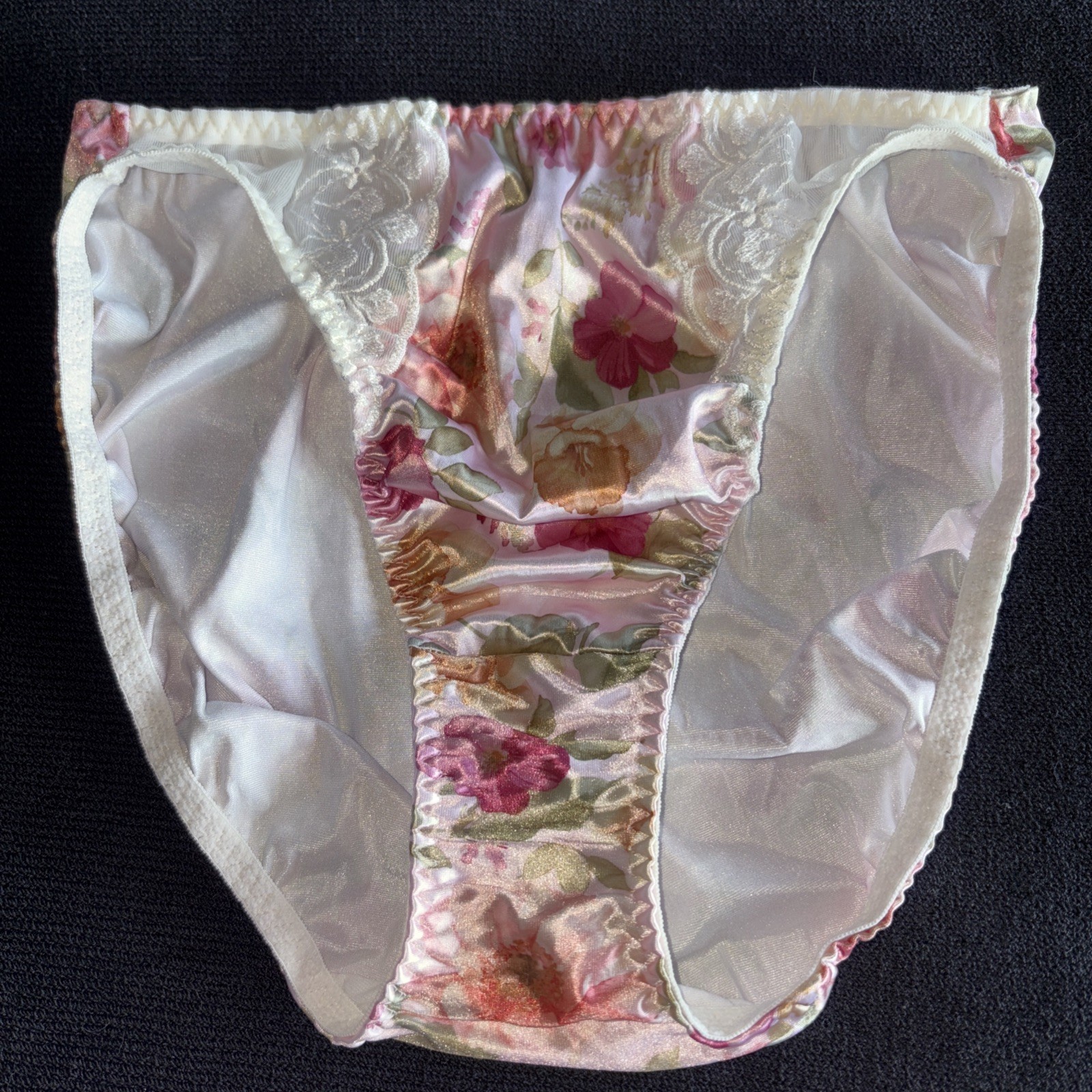 Maidenform Sweet Savvy Vtg Second Skin Hi-Cut 7 L Brief Bikini Underwear Panties