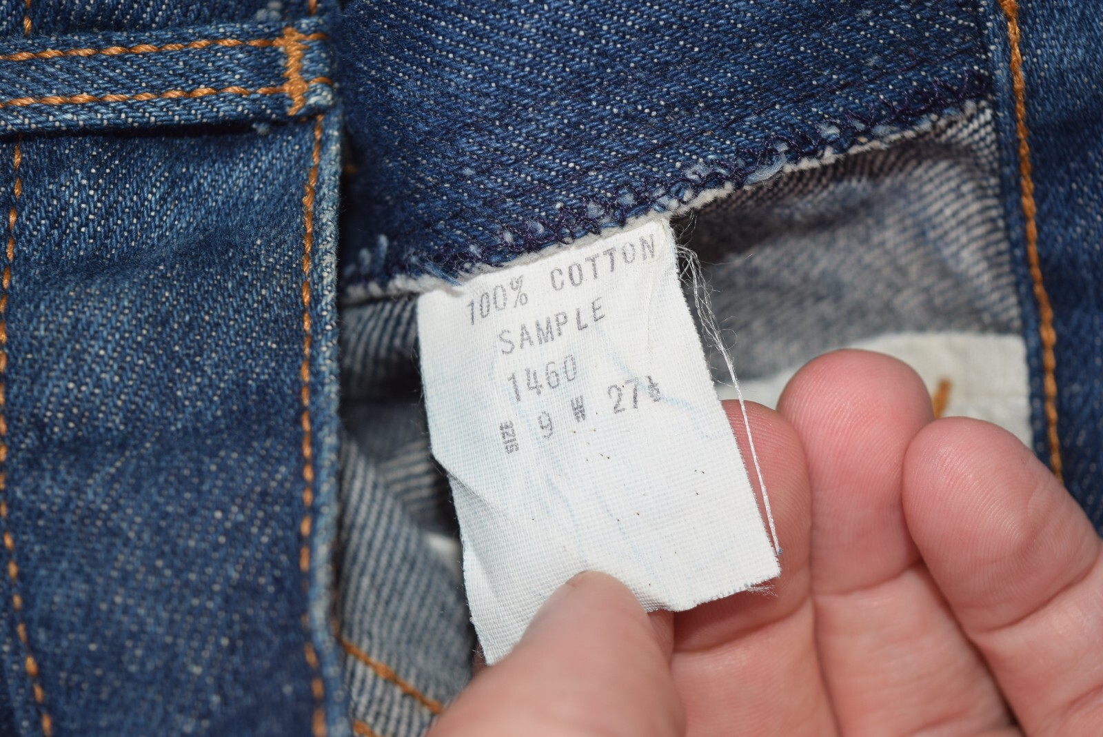 Vintage Key Jeans Womens 26×36 Dark Wash Denim Sample Industries High Waist USA