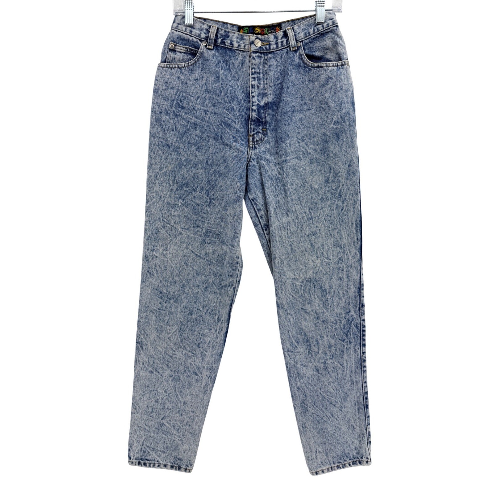 Vintage 90’s Sasson High Rise Mom Jeans Acid Wash Size 24 See Measurements